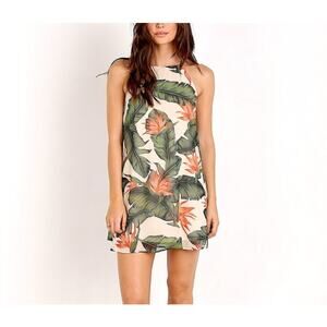 Show Me Your Mumu Gomez Halter Mini Dress Paradise Found Palm Tropical Medium